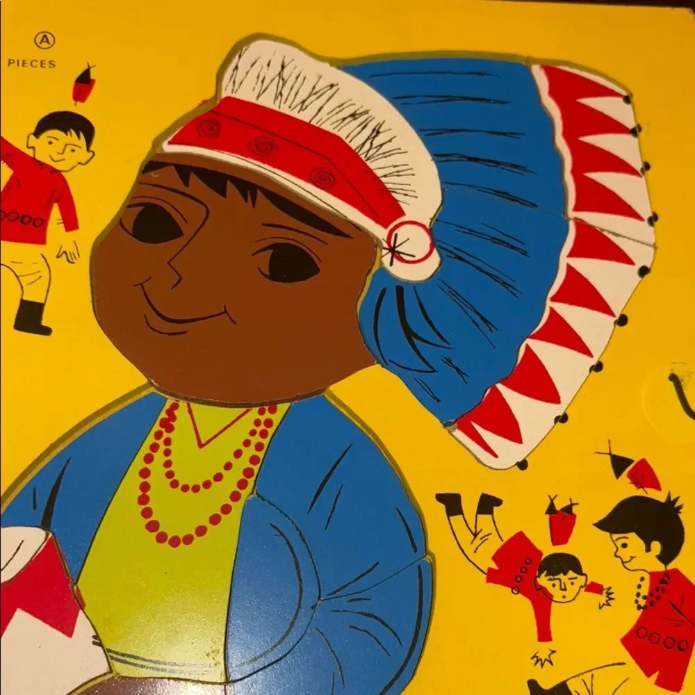 Vintage Playskool Ten Little Indians Puzzle